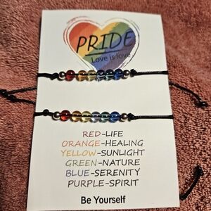 Rainbow Pride Beaded Bracelet